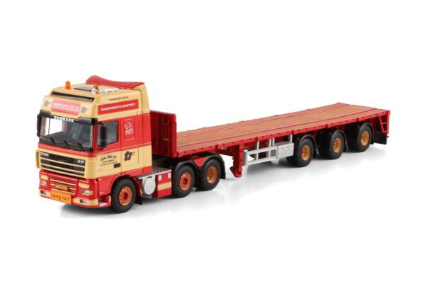 WSI Models model DAF XF 95 6x2+plato 3a Torben Rafn kovový sběratelský model v měřítku 1:50 výrobce WSI models