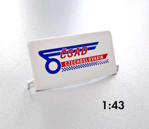 Kaden model spojler Liaz 100/110 logo ČSAD Kaden Kaden model spojler Liaz 100/110 logo ČSAD Kaden Speciálně vyrobený resinový model spojleru